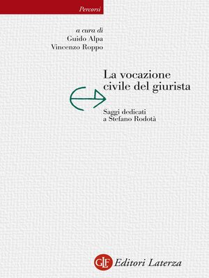 cover image of La vocazione civile del giurista